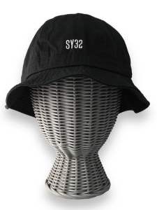 �Х��åȥϥå� EMBROIDERY MINI LOGO BUCKET HAT BLACK �� WHITE SY32 by SWEET YEARS �����磻�����ƥ��ȥ��Х����������ȥ��䡼��