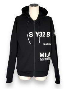 ZIP�ա��ǥ��� STRADDLE PRINT HOODIE BLACK SY32 by SWEET YEARS �����磻�����ƥ��ȥ��Х����������ȥ��䡼��
