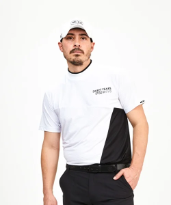 ��å��ͥå������ RECYCLE JQ PIN PANEL BORDER MOCK WHITE SY32 by SWEET YEARS GOLF �����磻�����ƥ��ȥ��Х����������ȥ��䡼�������