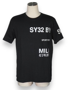 Tシャツ STRADDLE PRINT TEE BLACK SY32 by SWEET YEARS エスワイサーティトゥバイスウィートイヤーズ