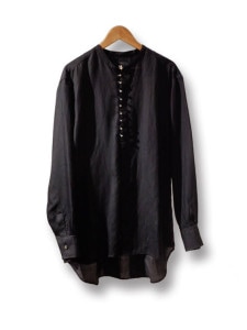  back tuck shirts linen celrosse BLACK eofm ե