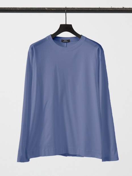 アルビニス スムース テーラード 長袖Tシャツ ネイビー 5351POUR LES