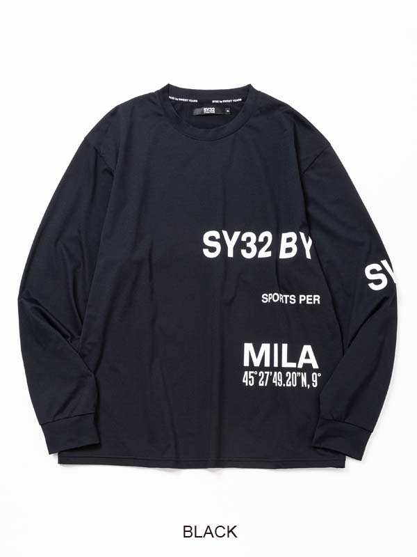 長袖Tシャツ ブラック SEPARATE GRAPHIC L/S TEE BLACK SY32 by SWEET 