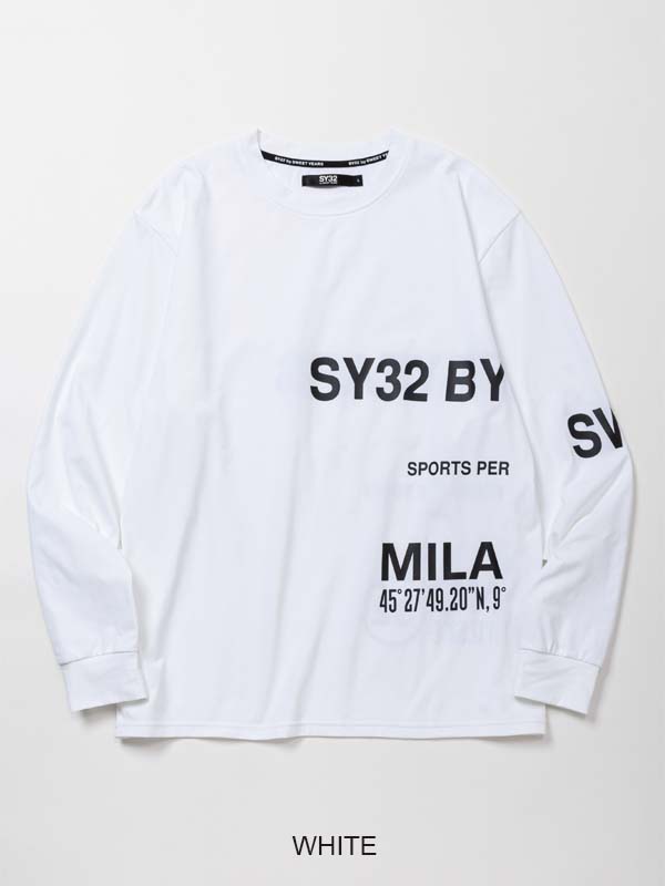 長袖Tシャツ ホワイト SEPARATE GRAPHIC L/S TEE WHITE SY32 by SWEET