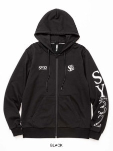 ZIPաǥ SERIF LOGO ZIP HOODIE BLACK SY32 by SWEET YEARS 磻ƥȥХȥ䡼