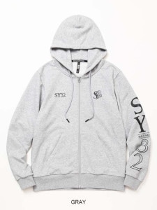 ZIPաǥ SERIF LOGO ZIP HOODIE GRAY SY32 by SWEET YEARS 磻ƥȥХȥ䡼
