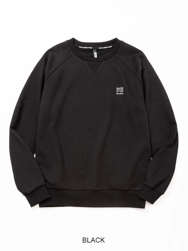 30%OFF POクルー MILANO LOGO P/O CREW BLACK SY32 by SWEET YEARS