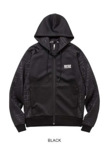 ZIPաǥ DOUBLE KNIT EMBOSS GEOMETRY ZIP HOODIE BLACK SY32 by SWEET YEARS 磻ƥȥХȥ䡼
