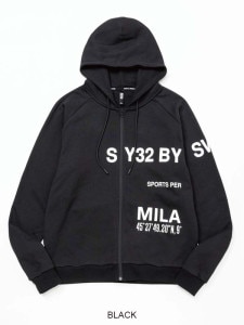 ZIPաǥ SEPARATE GRAPHIC ZIP HOODIE BLACK SY32 by SWEET YEARS 磻ƥȥХȥ䡼