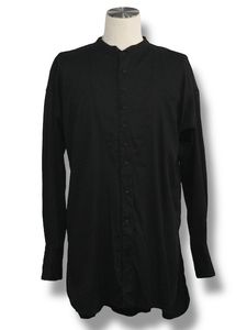  flat sholder shirts cottomsath with loose thread BLACK eofm ե