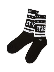 ソックス HIGH SOCKS(LOGO) BLACK SY32 by SWEET YEARS エスワイサーティトゥバイスウィートイヤーズ
