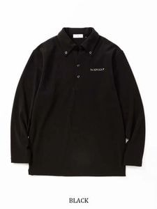 ݥ FLEECE MINI PILE COLLER SHIRTS MEN'S BLACK SY32 by SWEET YEARS GOLF