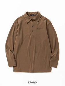 ݥ FLEECE MINI PILE COLLER SHIRTS MEN'S BROWN SY32 by SWEET YEARS GOLF