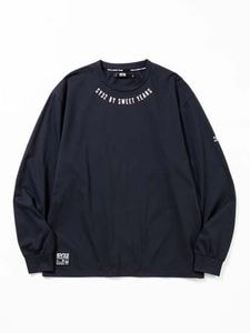 長袖Tシャツ NECK ROUND PRINT L/S TEE  BLACK SY32 by SWEET YEARS エスワイサーティトゥバイスウィートイヤーズ