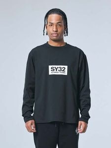 長袖Tシャツ MINI BOX LOGO L/S TEE BLACK SY32 by SWEET YEARS エスワイサーティトゥバイスウィートイヤーズ