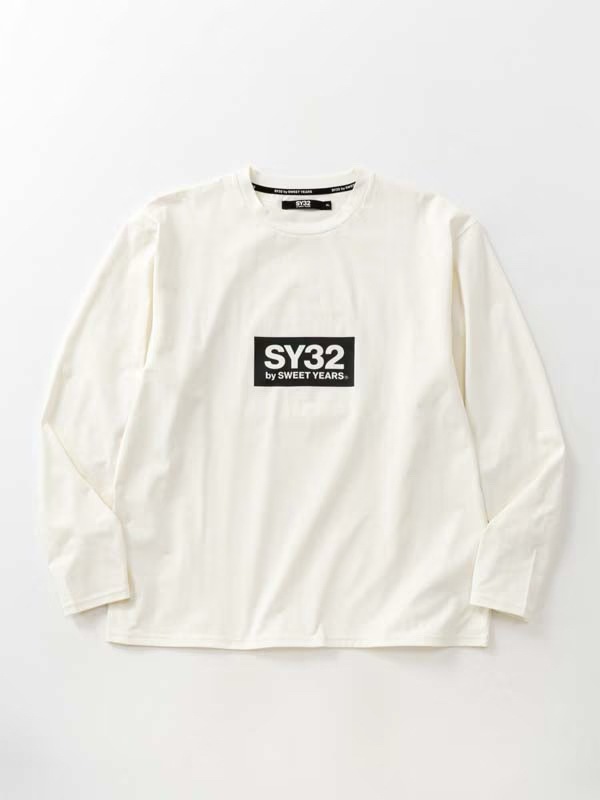 ĹµT����� MINI BOX LOGO L/S TEE WHITE SY32 by SWEET YEARS �����磻�����ƥ��ȥ��Х����������ȥ��䡼��