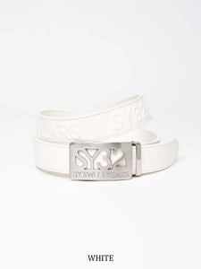 ベルト SYG EMBOSS LOGO BELT WHITE SY32 by SWEET YEARS GOLF エスワイサーティトゥバイスウィートイヤーズ・ゴルフ