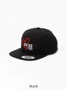 スナップキャップ HEART MIX LOGO SNAPBACK CAP BLACK SY32 by SWEET YEARS エスワイサーティトゥバイスウィートイヤーズ