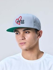 スナップキャップ HEART MIX LOGO SNAPBACK CAP GRAY SY32 by SWEET YEARS エスワイサーティトゥバイスウィートイヤーズ