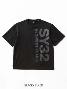 T����� VERTICAL LOGO TEE BLACK��BLACK SY32 by SWEET YEARS �����磻�����ƥ��ȥ��Х����������ȥ��䡼��