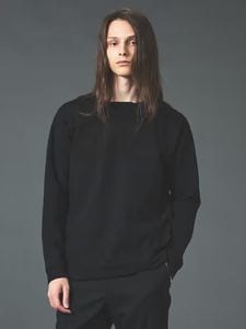 コンビネーション スエード 長袖Tシャツ ブラック 5351POUR LES HOMMES 5351プール・オム