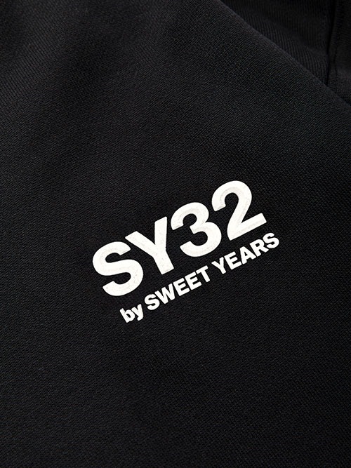 SY32 by SWEET YEARS��BACK BOX LOGO ZIP HOODIE��BLACK�ڥ����磻�����ƥ��ȥ��Х����������ȥ��䡼����