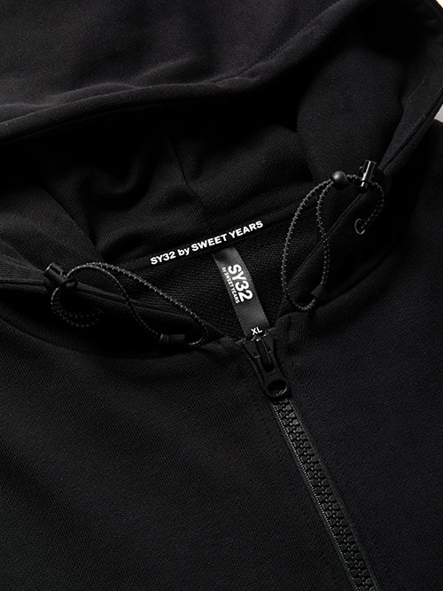 SY32 by SWEET YEARS��BACK BOX LOGO ZIP HOODIE��BLACK�ڥ����磻�����ƥ��ȥ��Х����������ȥ��䡼����