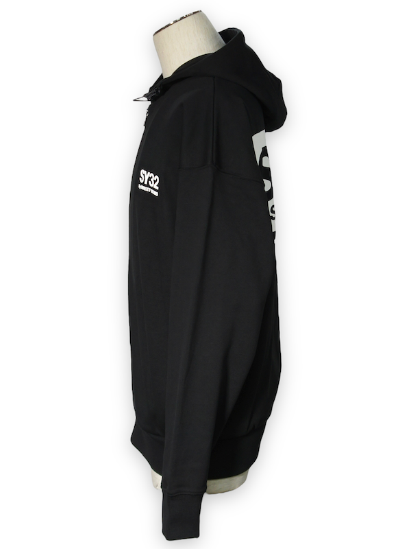SY32 by SWEET YEARS��BACK BOX LOGO ZIP HOODIE��BLACK�ڥ����磻�����ƥ��ȥ��Х����������ȥ��䡼����