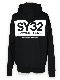 SY32 by SWEET YEARS��BACK BOX LOGO ZIP HOODIE��BLACK�ڥ����磻�����ƥ��ȥ��Х����������ȥ��䡼����