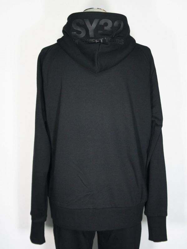 SY32 by SWEET YEARS��BASIC ZIP HOODIE��BLACK��BLACK�ڥ����磻�����ƥ��ȥ��Х����������ȥ��䡼�������åץա��ǥ������֥�å��ߥ֥�å���