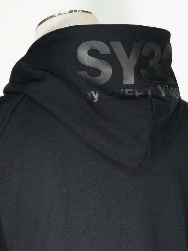 SY32 by SWEET YEARS��BASIC ZIP HOODIE��BLACK��BLACK�ڥ����磻�����ƥ��ȥ��Х����������ȥ��䡼�������åץա��ǥ������֥�å��ߥ֥�å���