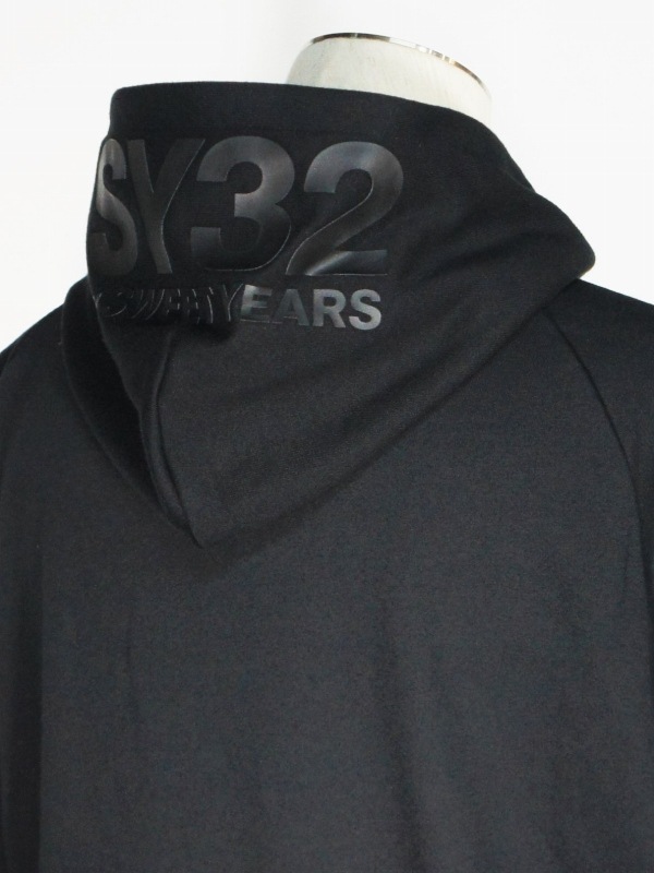 SY32 by SWEET YEARS��BASIC ZIP HOODIE��BLACK��BLACK�ڥ����磻�����ƥ��ȥ��Х����������ȥ��䡼�������åץա��ǥ������֥�å��ߥ֥�å���
