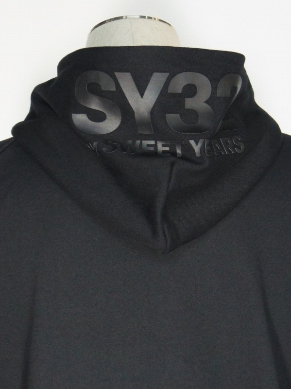 SY32 by SWEET YEARS��BASIC ZIP HOODIE��BLACK��BLACK�ڥ����磻�����ƥ��ȥ��Х����������ȥ��䡼�������åץա��ǥ������֥�å��ߥ֥�å���