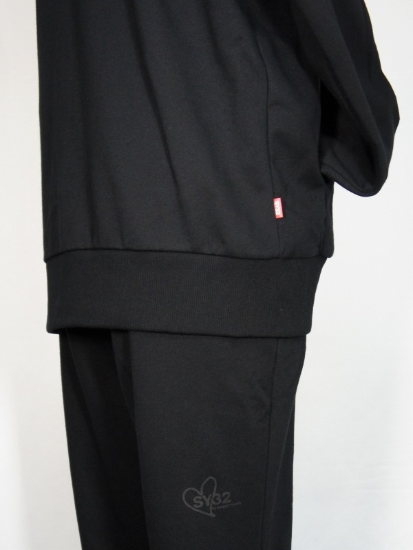 SY32 by SWEET YEARS��BASIC ZIP HOODIE��BLACK��BLACK�ڥ����磻�����ƥ��ȥ��Х����������ȥ��䡼�������åץա��ǥ������֥�å��ߥ֥�å���