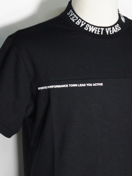 SY32 by SWEET YEARS��EXCHANGE POCKET TEE��BLACK
