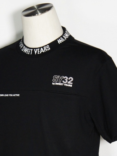 SY32 by SWEET YEARS��EXCHANGE POCKET TEE��BLACK