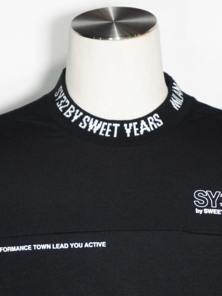 SY32 by SWEET YEARS��EXCHANGE POCKET TEE��BLACK