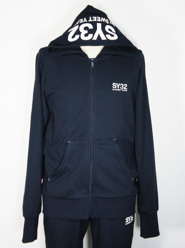 SY32 by SWEET YEARS��BASIC ZIP HOODIE��NAVY�ڥ����磻�����ƥ��ȥ��Х����������ȥ��䡼�������åץա��ǥ������ͥ��ӡ���