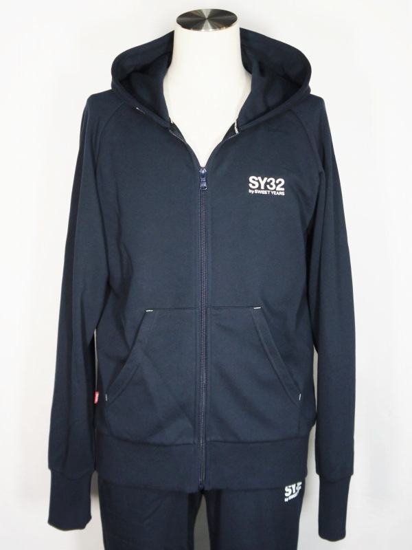 SY32 by SWEET YEARS��BASIC ZIP HOODIE��NAVY�ڥ����磻�����ƥ��ȥ��Х����������ȥ��䡼�������åץա��ǥ������ͥ��ӡ���