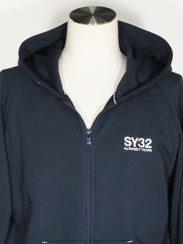 SY32 by SWEET YEARS��BASIC ZIP HOODIE��NAVY�ڥ����磻�����ƥ��ȥ��Х����������ȥ��䡼�������åץա��ǥ������ͥ��ӡ���
