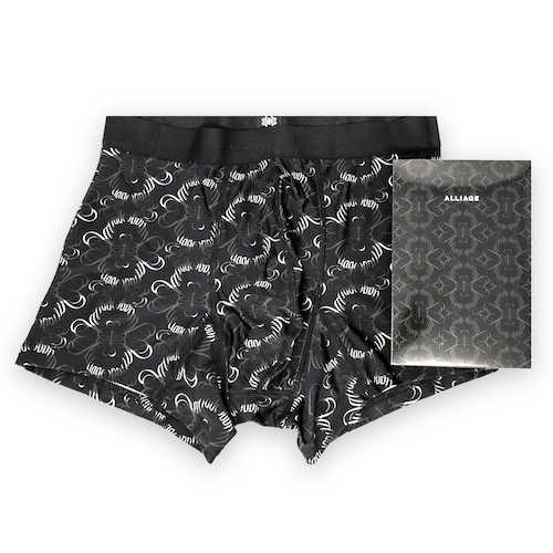 ALLIAGE��BOXER PANTS��BLACK��GOLD�ڥ��ꥢ�������