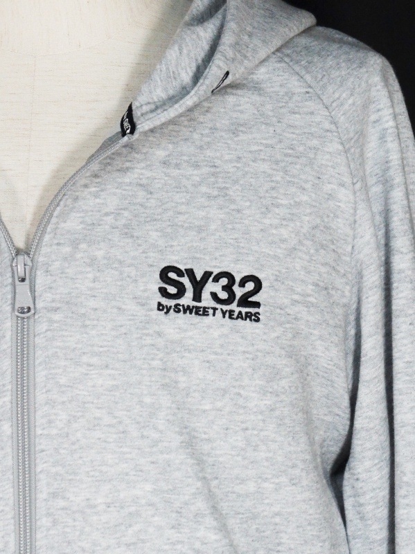 SY32 by SWEET YEARS��BASIC ZIP HOODIE��GRAY�ڥ����磻�����ƥ��ȥ��Х����������ȥ��䡼�������åץա��ǥ��������졼��