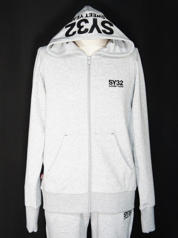SY32 by SWEET YEARS��BASIC ZIP HOODIE��GRAY�ڥ����磻�����ƥ��ȥ��Х����������ȥ��䡼�������åץա��ǥ��������졼��
