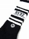 SY32 by SWEET YEARS��BORDER SIDE LOGO SOX��BLACK