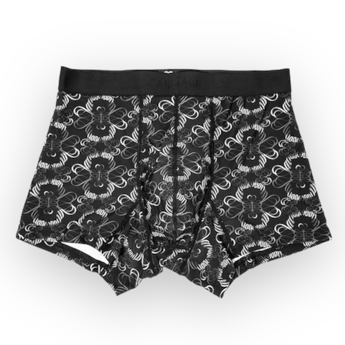 ALLIAGE��BOXER PANTS��BLACK��SILVER�ڥ��ꥢ�������
