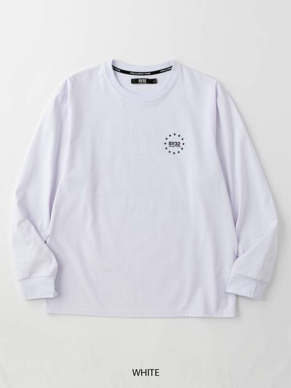 ĹµT����� �ۥ磻�� MULTI LOGO BACKPRINT L/S TEE WHITE SY32 by SWEET YEARS �����磻�����ƥ��ȥ��Х����������ȥ��䡼��