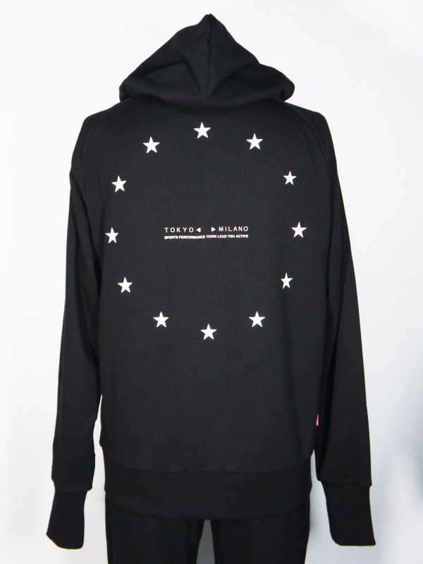 SY32 by SWEET YEARS��WORLD STAR ZIP HOODIE��BLACK