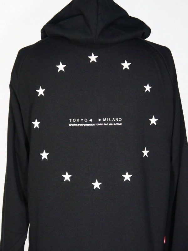 SY32 by SWEET YEARS��WORLD STAR ZIP HOODIE��BLACK