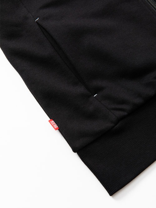 SY32 by SWEET YEARS「WORLD STAR ZIP HOODIE」BLACK | トップス