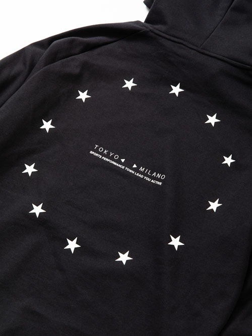 SY32 by SWEET YEARS��WORLD STAR ZIP HOODIE��BLACK